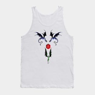 RPG game dragons soaring to the powerful game dice Tank Top